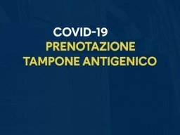 Avviso per prenotazione tamponi antigene Covid